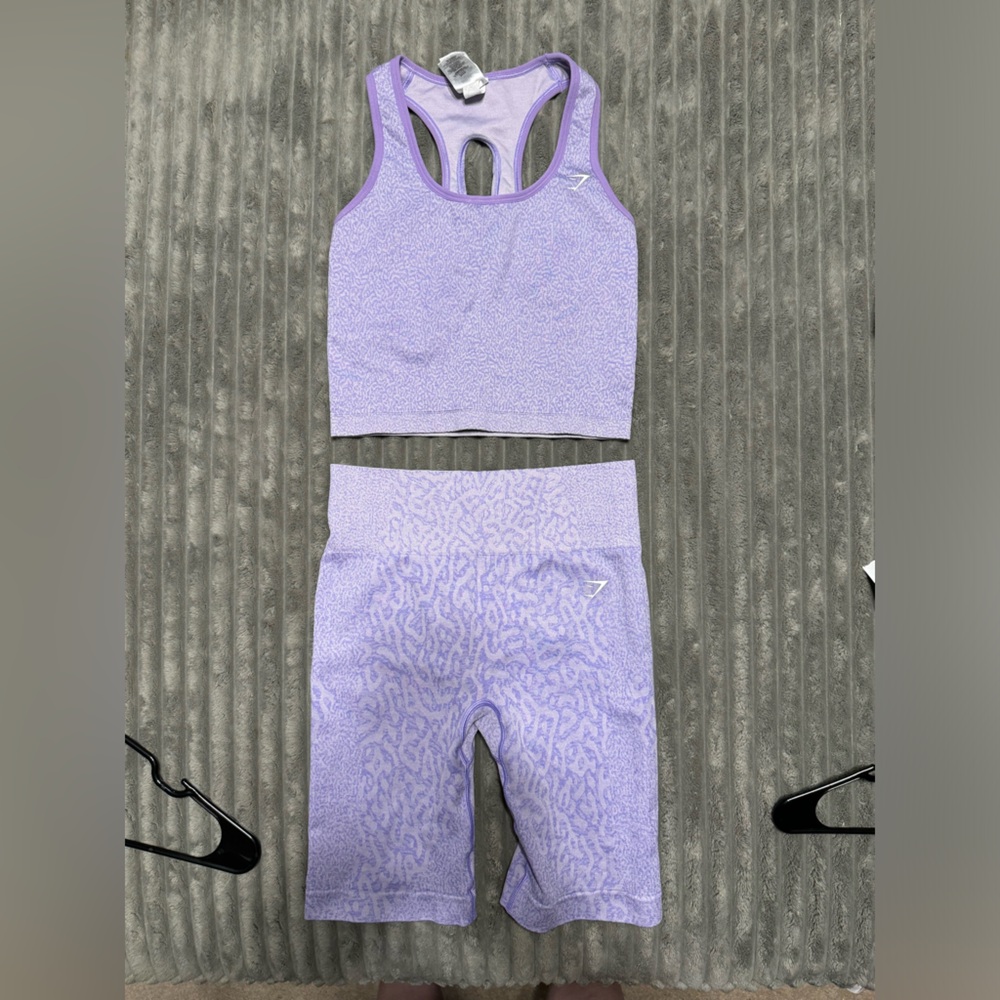 Gymshark Outfit, Adapt Animal Seamless, Soft Lilac